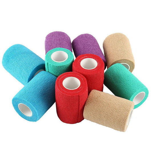 Self-Adhesive Cohesive Vet Wrap Bandage Random Colors 10cm